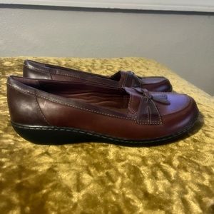 Clarks Ashland Bubble Slip on Loafers Brown Womens Size 11 NWOT